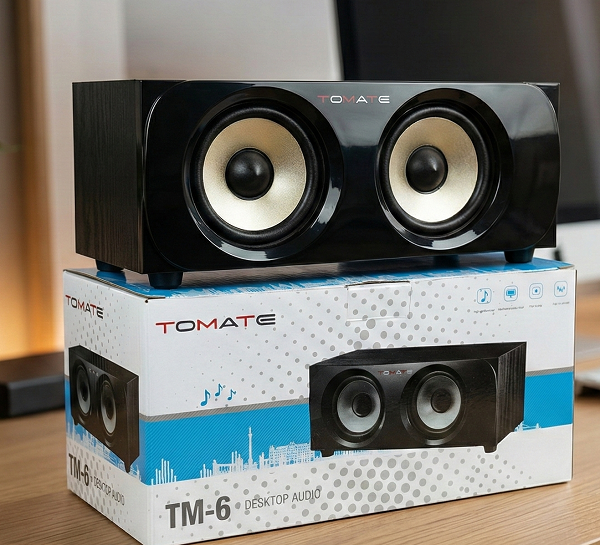 Loa Vi Tính 2.0 Tomate TM-6 - Âm Thanh Rõ Nét, Bass Ấm, Nguồn USB